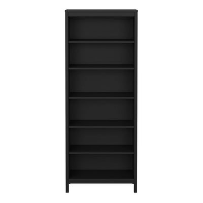 Madrid Bookcase in Black – FTG, view 2
