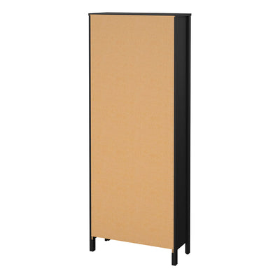 Madrid Bookcase in Black – FTG, view 4
