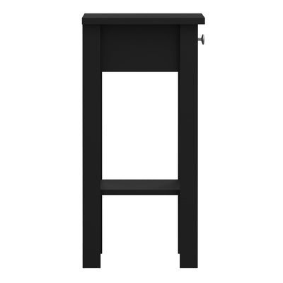 Madrid Bedside Table with 1 Drawer in Matt Black – FTG, view 4
