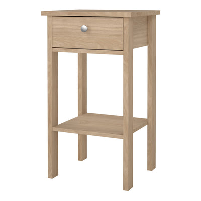 Madrid Bedside Table with 1 Drawers in Jackson Hickory Oak – FTG, view 3