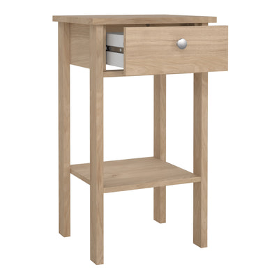 Madrid Bedside Table with 1 Drawers in Jackson Hickory Oak – FTG, view 6
