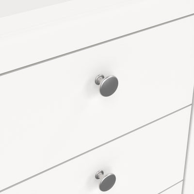 Madrid Bedside Table 3 Drawers in White – FTG, view 8