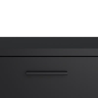 Media TV Unit with 2 Doors 1 Drawer 147cm Black – FTG, view 8