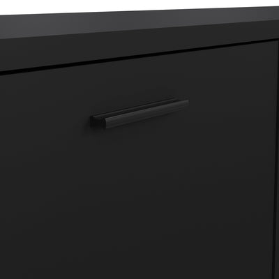 Media TV Unit with 2 Doors 1 Drawer in Black – FTG, view 7