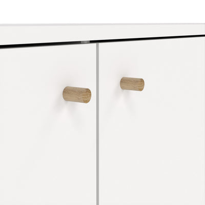 Cumbria Sideboard 2 Doors + 3 Drawers White – FTG