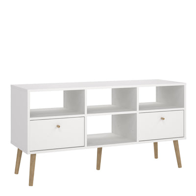 Cumbria TV-Unit 2 Drawers White – FTG