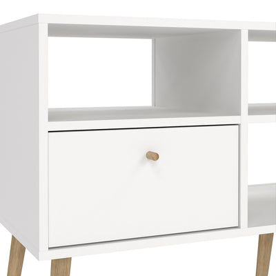 Cumbria TV-Unit 2 Drawers White – FTG, view 8