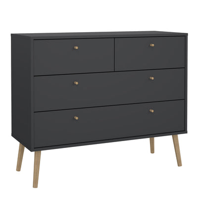 Cumbria Chest 2 + 2 Drawers Dark Grey – FTG