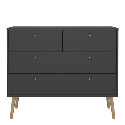 Cumbria Chest 2 + 2 Drawers Dark Grey – FTG, view 2
