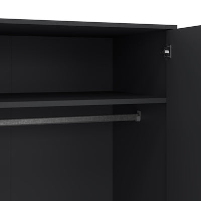 Cumbria Wardrobe with 2 Doors + 2 Drawers Dark Grey – FTG, view 11