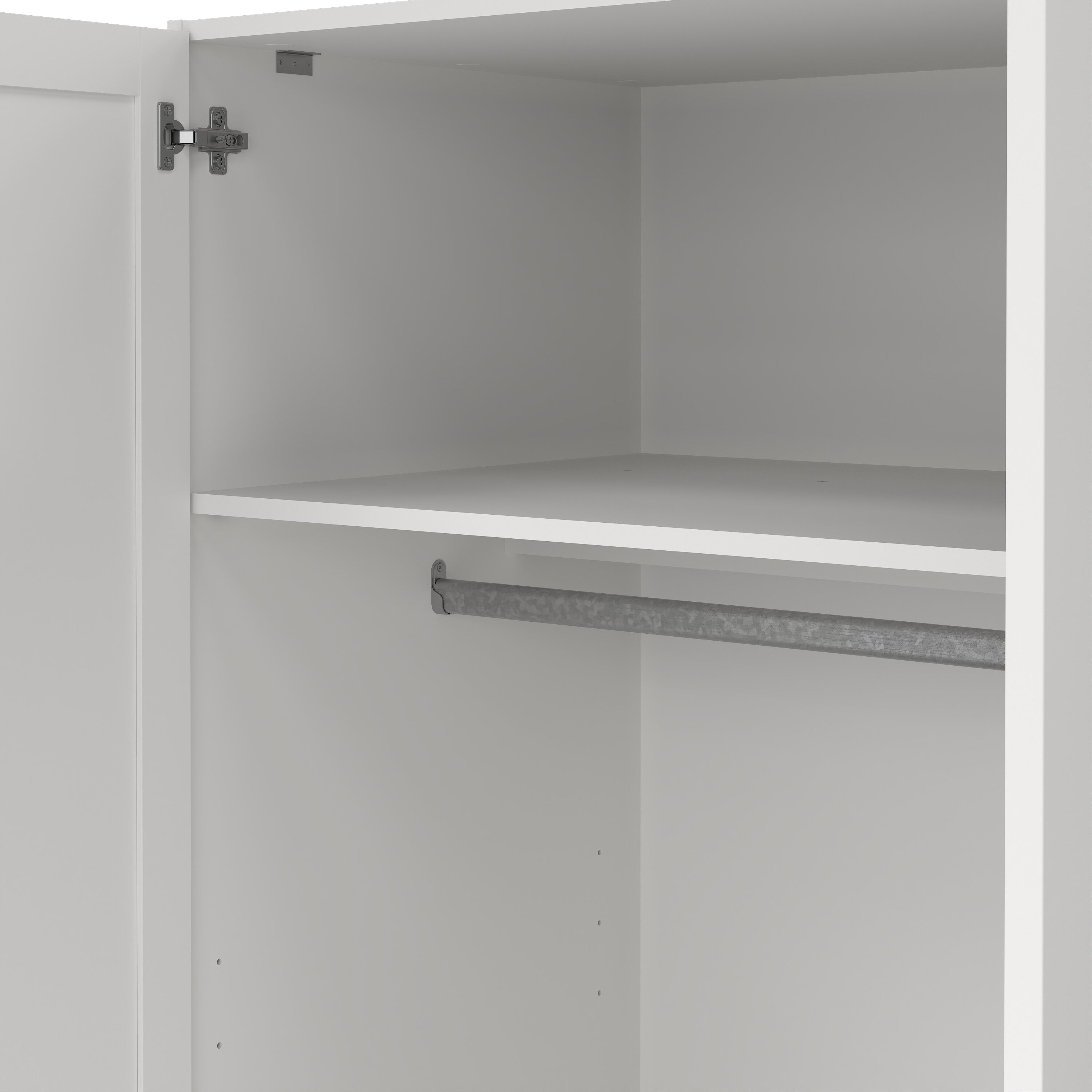 Brande Wardrobe with 3 Frame Doors in White – FTG, view 2