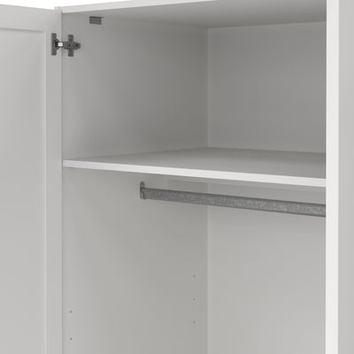 Brande Wardrobe with 3 Frame Doors in White – FTG, view 2