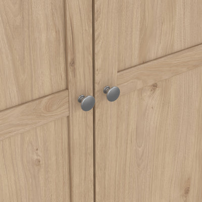 Brande Wardrobe with 3 Frame Doors in Jackson Hickory Oak – FTG, view 2