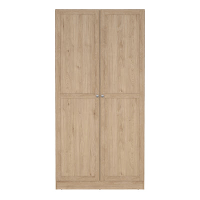 Brande Wardrobe with 2 Frame Doors in Jackson Hickory – FTG, view 2