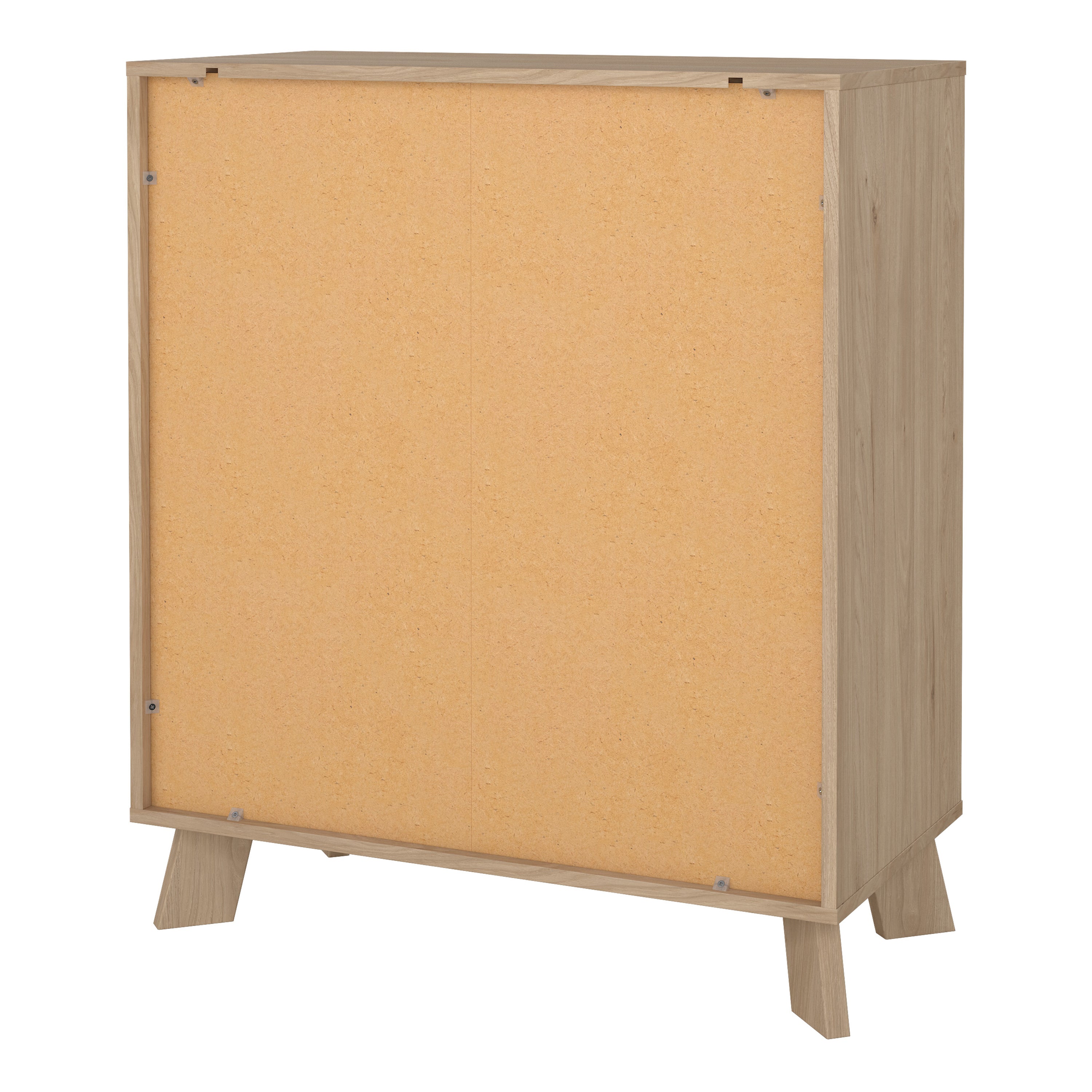 Ikast Chest 3 Drawers in Jackson Hickory and White – FTG, view 4