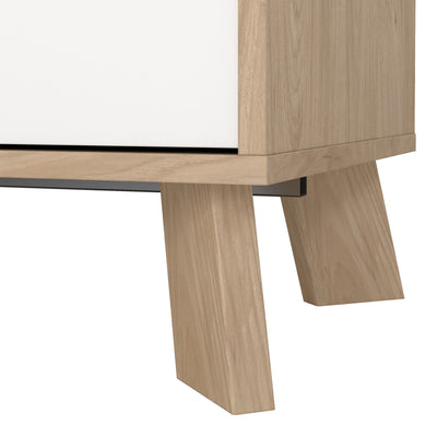 Ikast Sideboard 2 Doors + 3 Drawers in Jackson Hickory and White – FTG, view 10