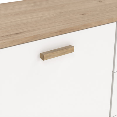 Ikast Sideboard 2 Doors + 3 Drawers in Jackson Hickory and White – FTG, view 9