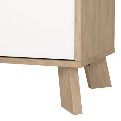 Ikast Sideboard 2 Doors + 1 Drawer in Jackson Hickory and White – FTG, view 10