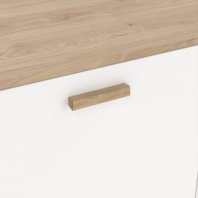 Ikast Sideboard 2 Doors + 1 Drawer in Jackson Hickory and White – FTG, view 9