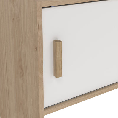 Ikast TV-Wall Unit with 2 Sliding Doors in Jackson Hickory and White – FTG, view 10
