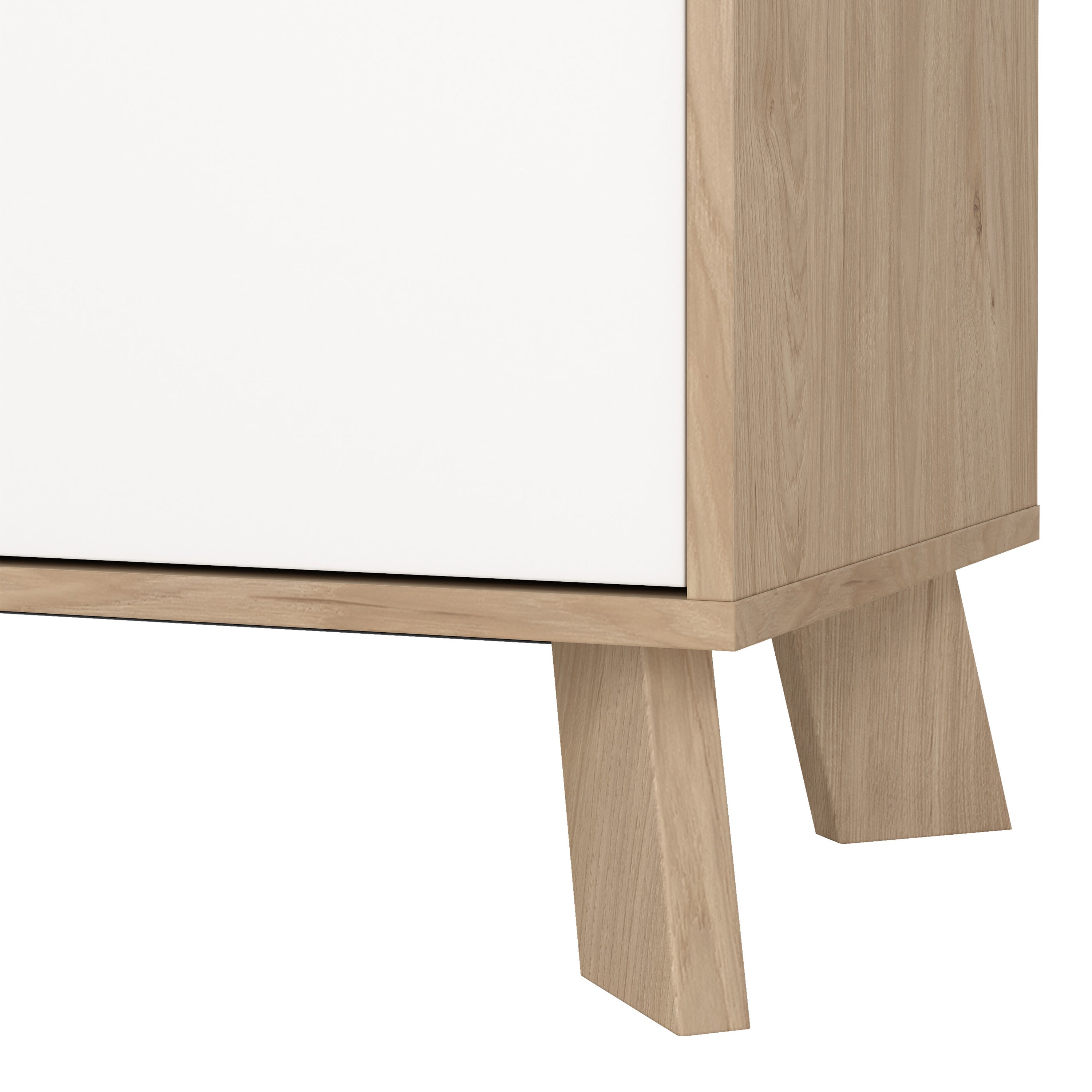 Ikast China Cabinet 2 Doors in Jackson Hickory and White – FTG, view 10