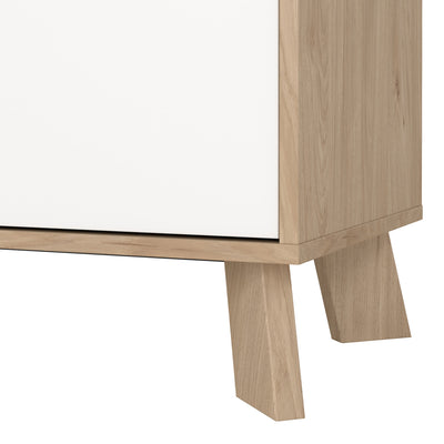 Ikast China Cabinet 2 Doors in Jackson Hickory and White – FTG, view 10