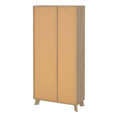 Ikast China Cabinet 2 Doors in Jackson Hickory and White – FTG, view 5