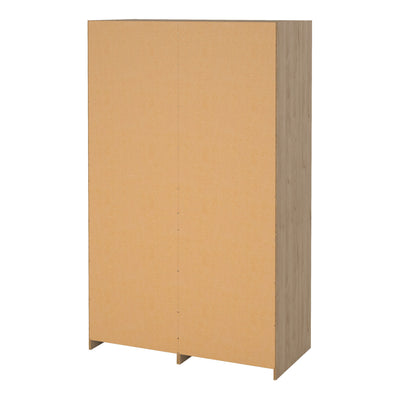 Line Wardrobe with 2 Sliding Doors 1 Small Door and 2 Drawers in Jackson Hickory Oak – FTG, view 5