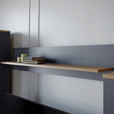 Bohol 160cm Wall Shelf in Riviera Oak/Navy – FTG, view 4