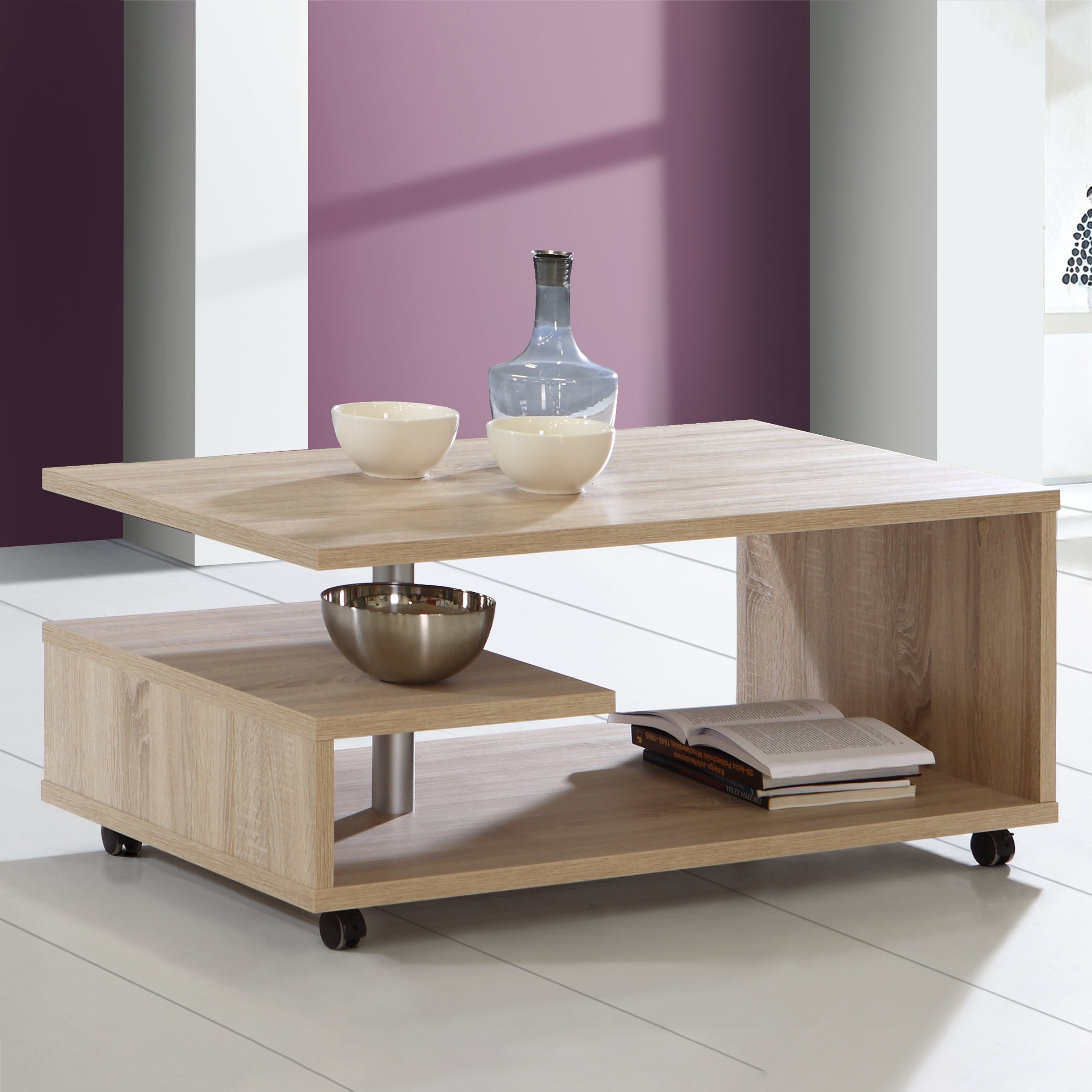 Bailey Coffee Table in Sonoma Oak – FTG, view 3