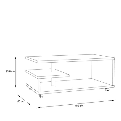 Bailey Coffee Table in Sonoma Oak – FTG, view 5
