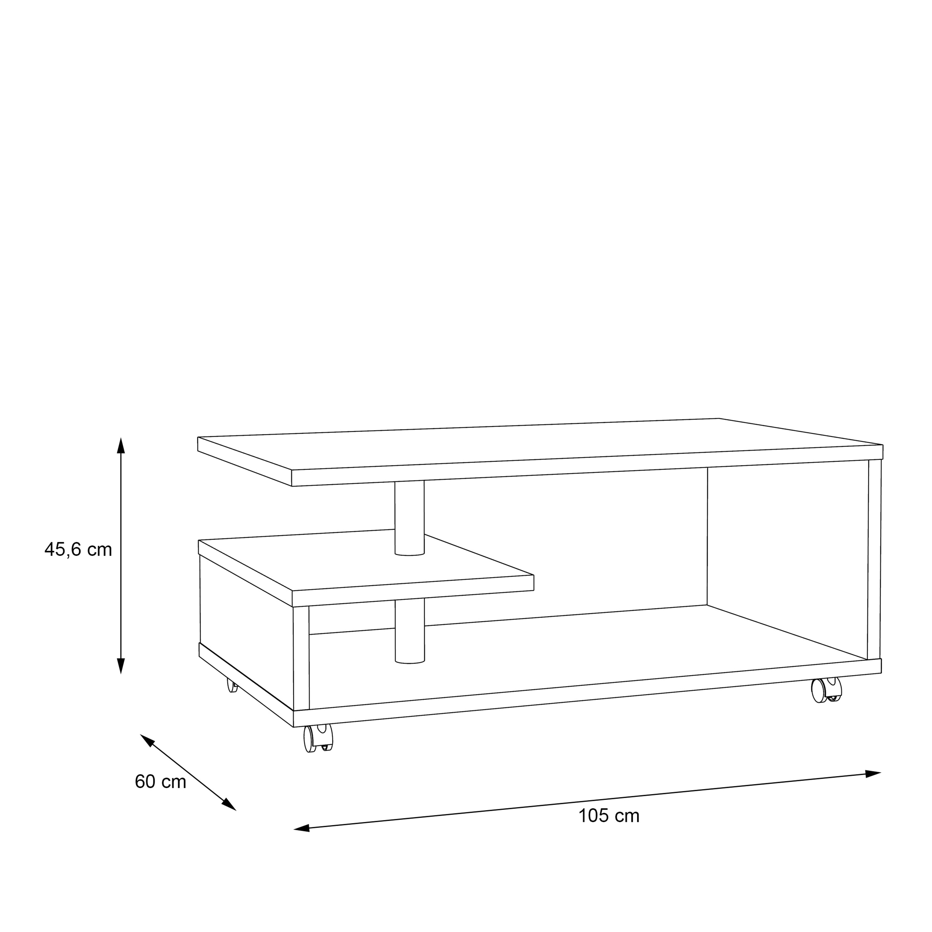Bailey Coffee Table in Antique Oak – FTG, view 5