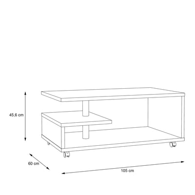 Bailey Coffee Table in Antique Oak – FTG, view 5