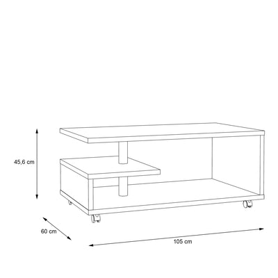Bailey Coffee Table in Old Vintage Wood – FTG, view 6