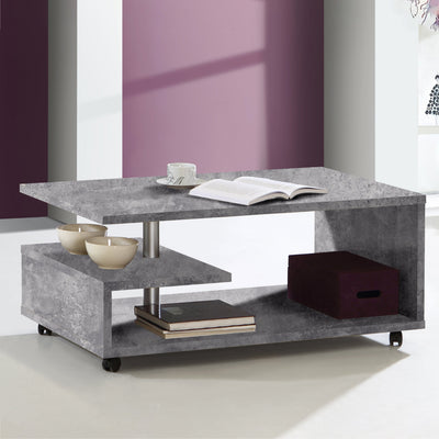 Bailey Coffee Table in Concrete Grey – FTG, view 2