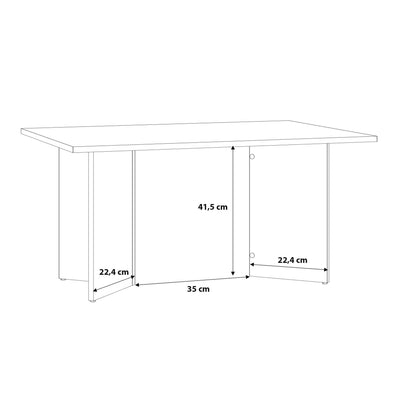 Karon Coffee Table in Sonoma Oak – FTG, view 5