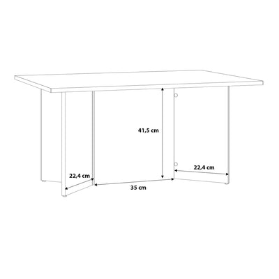 Karon Coffee Table in Sonoma Oak – FTG, view 6