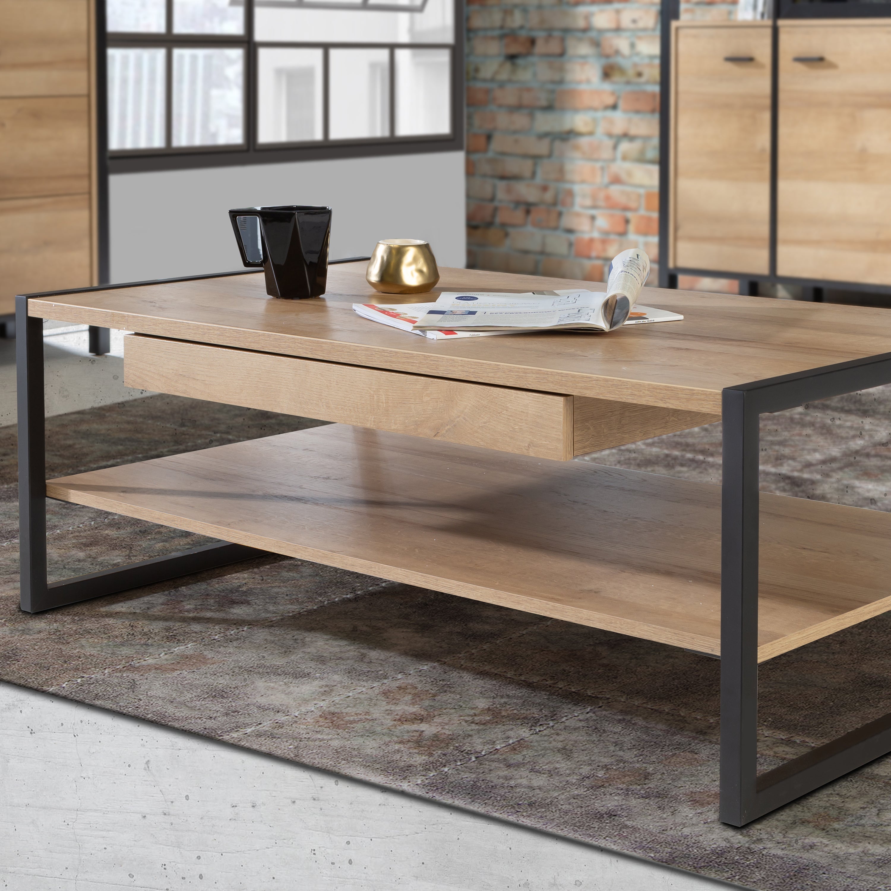 High Rock Coffee Table in Riviera Oak – FTG, view 7