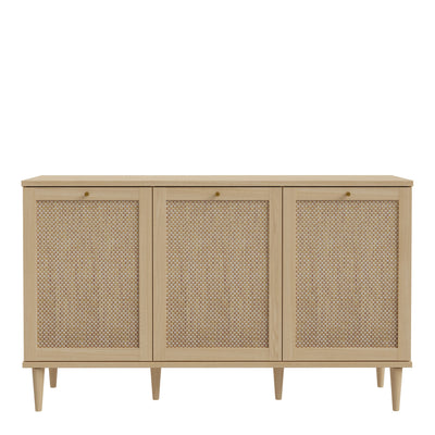 Calasetta 3 Door Sideboard in Rattan – FTG, view 2