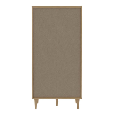 Calasetta 2 Door Display Cabinet in Rattan – FTG, view 4
