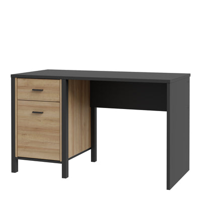 High Rock Desk in Matt Black/Riviera Oak – FTG, view 3