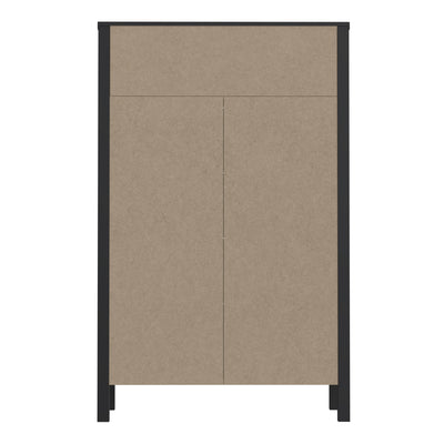 High Rock Chest of 4 Drawers in Matt Black/Riviera Oak – FTG, view 5