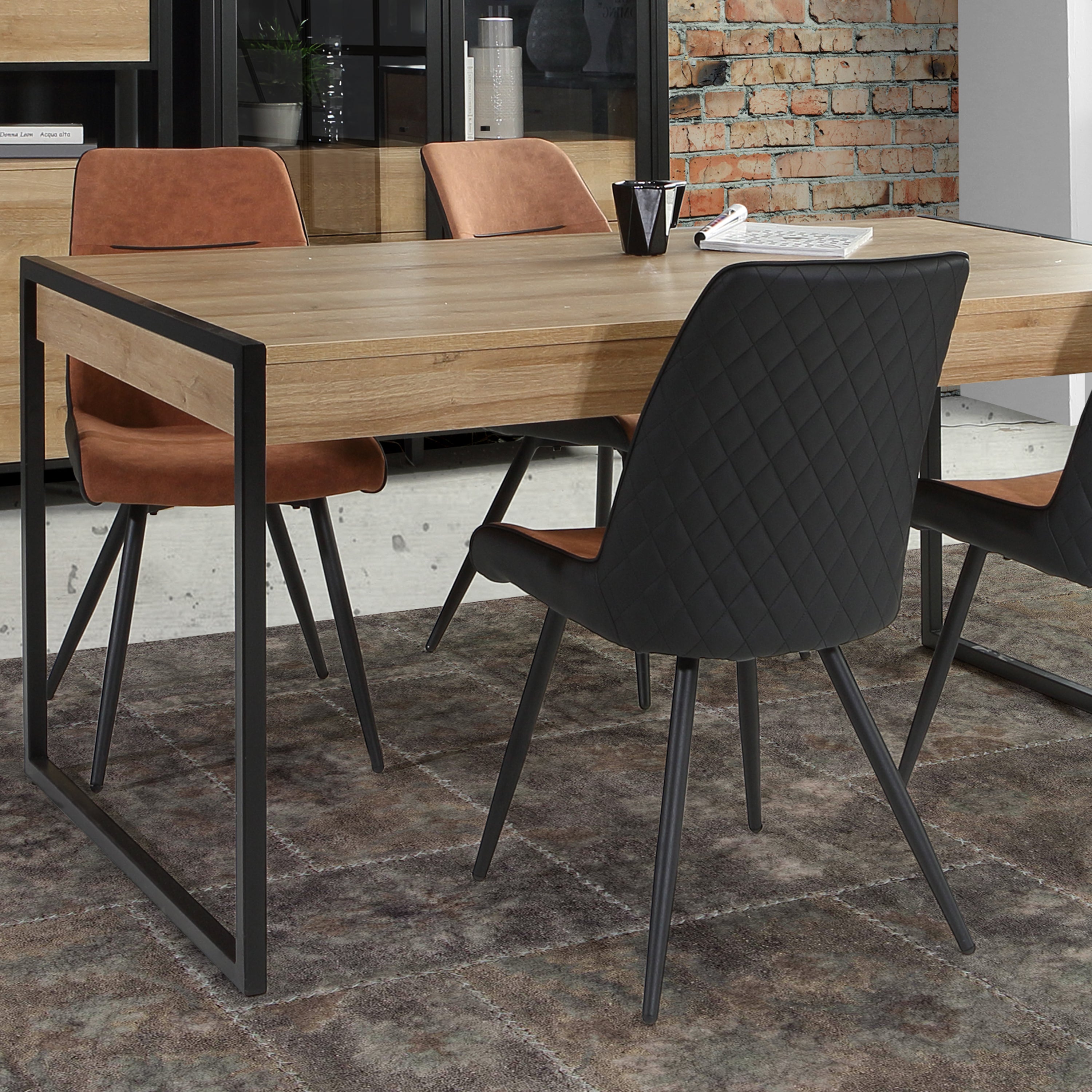 High Rock Dining Table in Riviera Oak – FTG, view 7