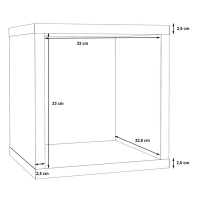 Mauro Singular Storage Unit in Matt White – FTG, view 6