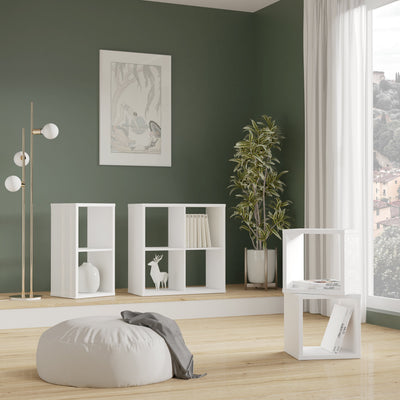 Mauro Singular Storage Unit in White High Gloss/White – FTG, view 4