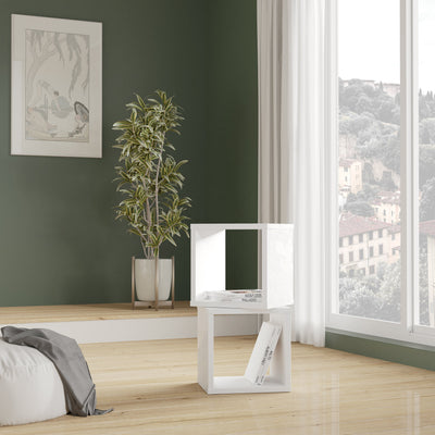 Mauro Singular Storage Unit in White High Gloss/White – FTG, view 5