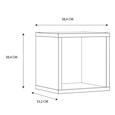 Mauro Singular Storage Unit in White High Gloss/White – FTG, view 9