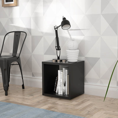 Mauro 1 Shelf Storage Unit in Matt White – FTG, view 3