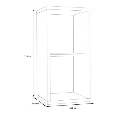 Mauro 1 Shelf Storage Unit in Artisan Oak – FTG, view 7