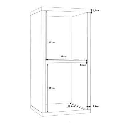Mauro 1 Shelf Storage Unit in Artisan Oak – FTG, view 8